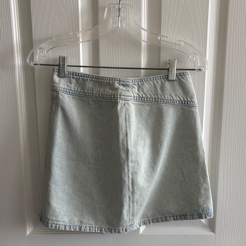 Zara Light Blue Denim Skirt